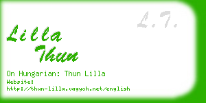 lilla thun business card